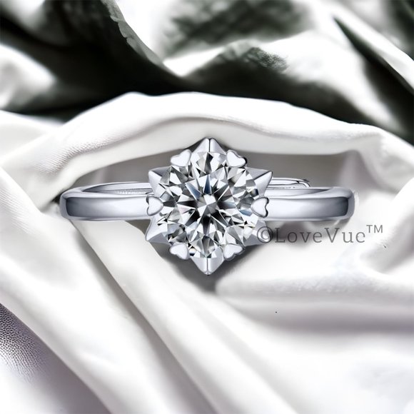 Jewelry - Certified 1ct. t.w. Diamond Star Solitaire Engagement Wedding Ring